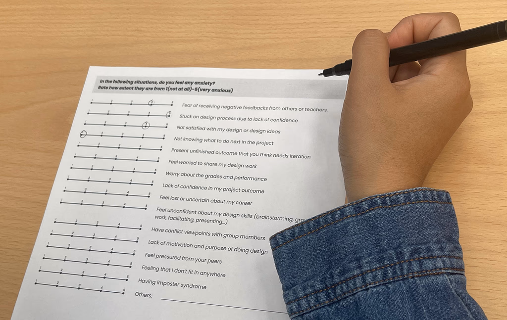 Anxiety self-assessment survey