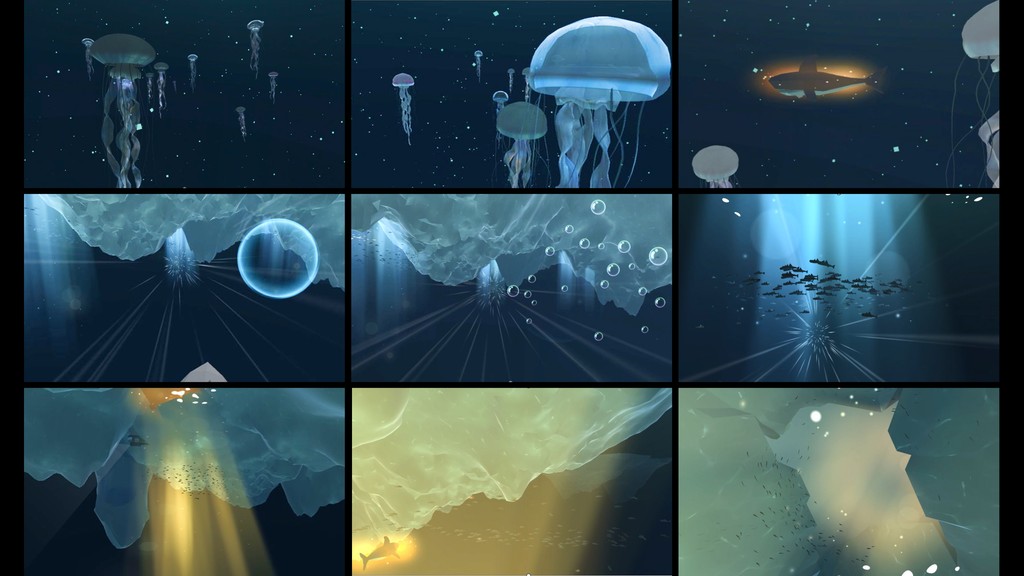 VR meditation: Under the sea.